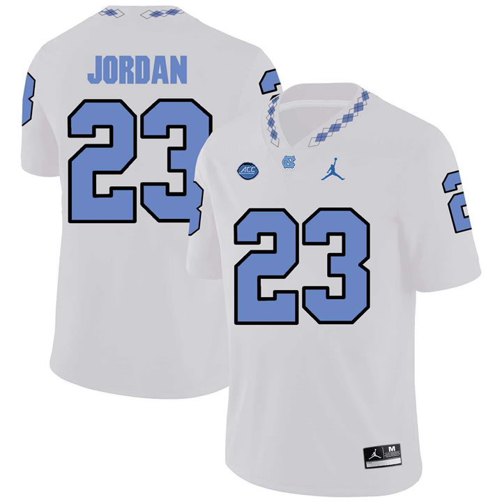 North Carolina Tar Heels #23 Michael Jordan White College Football Jersey
